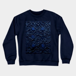 Abstract background with dark blue background. Crewneck Sweatshirt